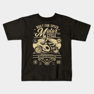 Built for Speed: Retro Moto Club Kids T-Shirt